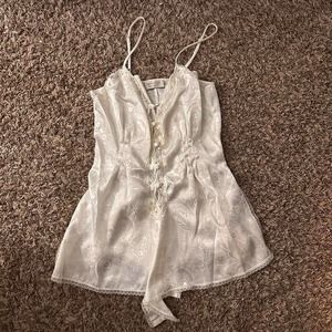 Vintage victorias secret gold label top